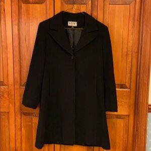 MDP Designs New York Black Wool Coat